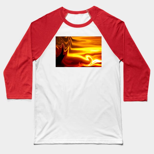 Misty Flames Baseball T-Shirt by fulya